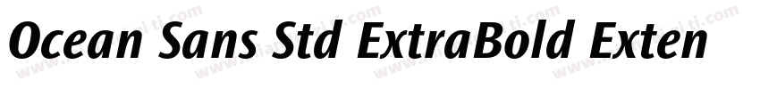 Ocean Sans Std ExtraBold Extended字体转换